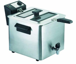 RGV FRY TYPE 8 - Freidora (8L, Solo, Negro, Acero inoxidable