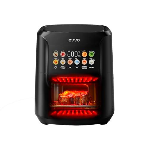 EVVO Freidora sin aceite Tasty Fryer - 1500W, Tecnología Dual Cyclone