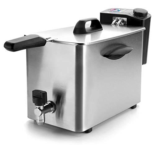 Lacor 69134 69134-Freidora eléctrica, 4 L, 2500 W, 4 kg