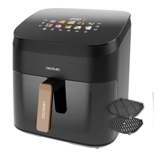 Cecotec Freidora de Aire 8,5L Doble Grill y Ahumador Cecofry&amp;Grill Smokin' 8500 Plus