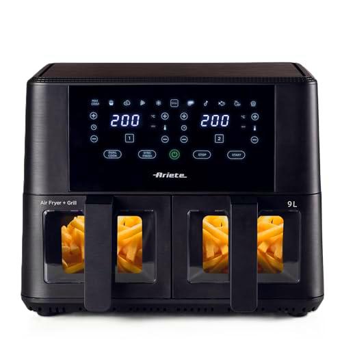 Ariete 4631 Freidora de aire doble 9L, 2400W, capacidad total 9L