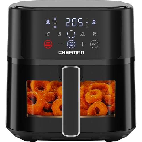 Chefman - Freidora de aire - 5,7 L Freidora eléctrica compacta