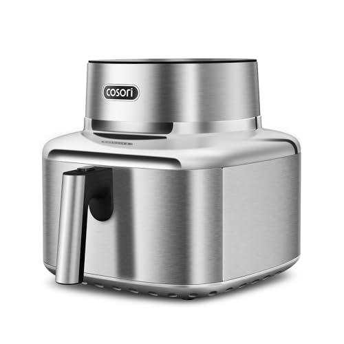 Cosori ICONIC Freidora de Aire Inteligente 6,2L, Air Fryer de Acero Inoxidable