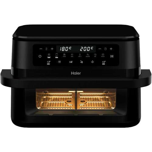 Haier Freidora de Aire Doble Cajón Flex 11L con Divisor y Ventana