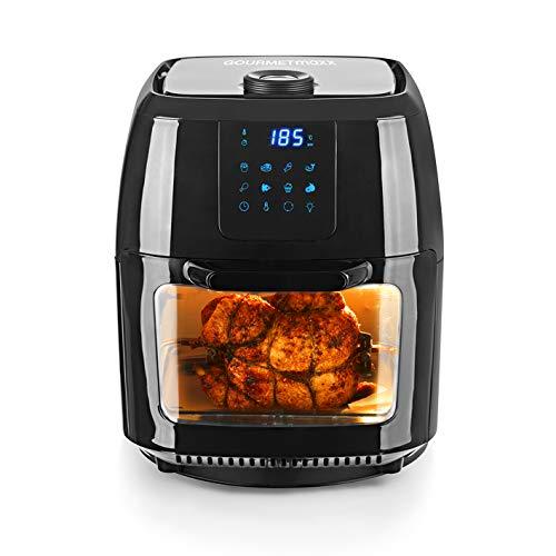 GOURMETmaxx Freidora digital XXL de 9 litros de aire caliente, Freír casi  completamente sin grasa