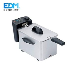 EDM 07584 Freidora de Acero Inoxidable 2000W, 2.5 l, Multicolor
