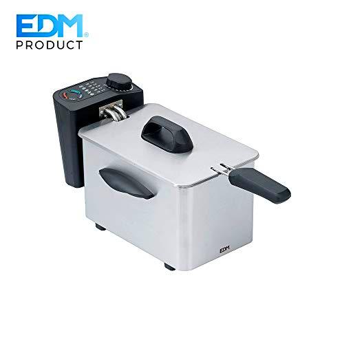 EDM 07584 Freidora de Acero Inoxidable 2000W, 2.5 l, Multicolor