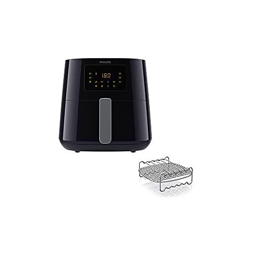 Philips Freidora multicocción Airfryer 1,2 kg, Color Negro